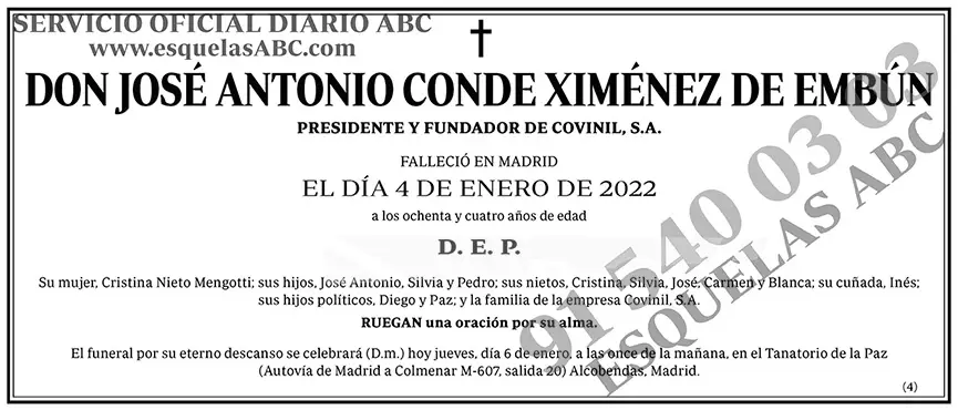 José Antonio Conde Ximénez de Embún