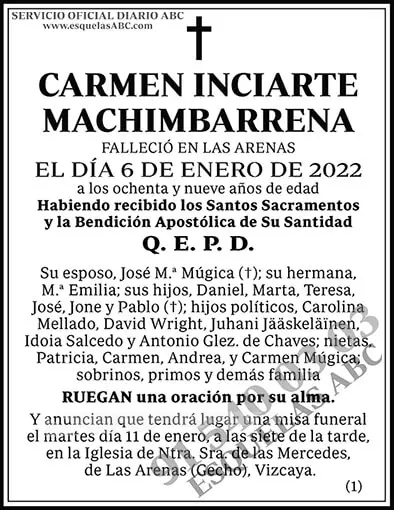 Carmen Inciarte Machimbarrena
