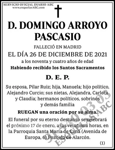 Domingo Arroyo Pascasio