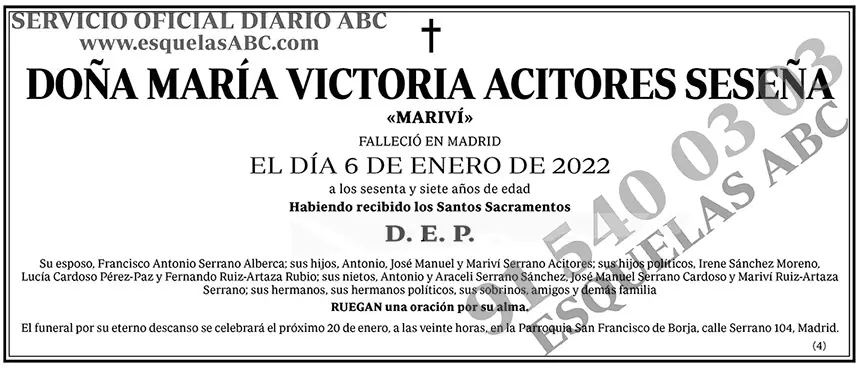 María Victoria Acitores Seseña