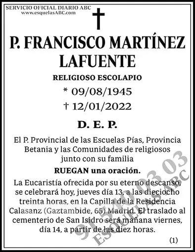 Francisco Martínez Lafuente