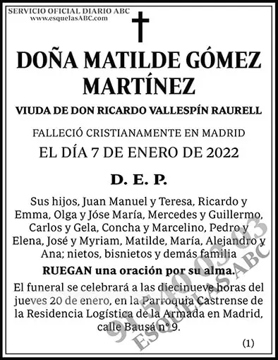 Matilde Gómez Martínez