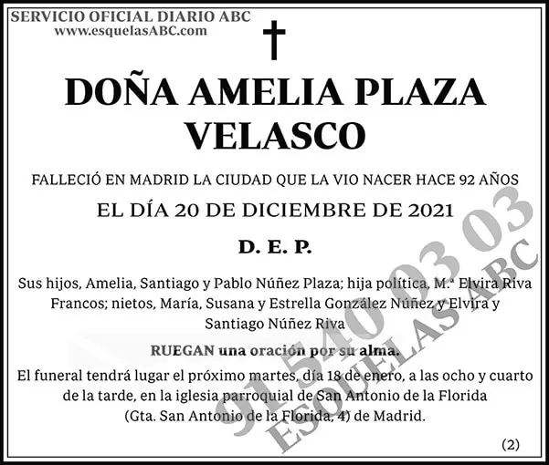 Amelia Plaza Velasco