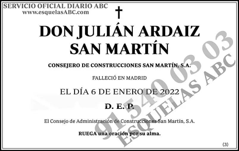 Julián Ardaiz San Martín