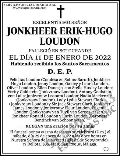 Jonkheer Erik-Hugo Loudon