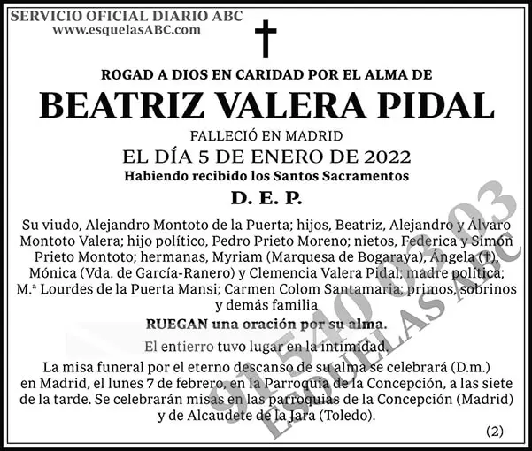 Beatriz Valera Pidal