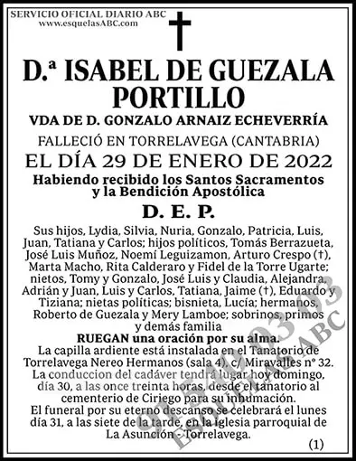 Isabel de Guezala Portillo