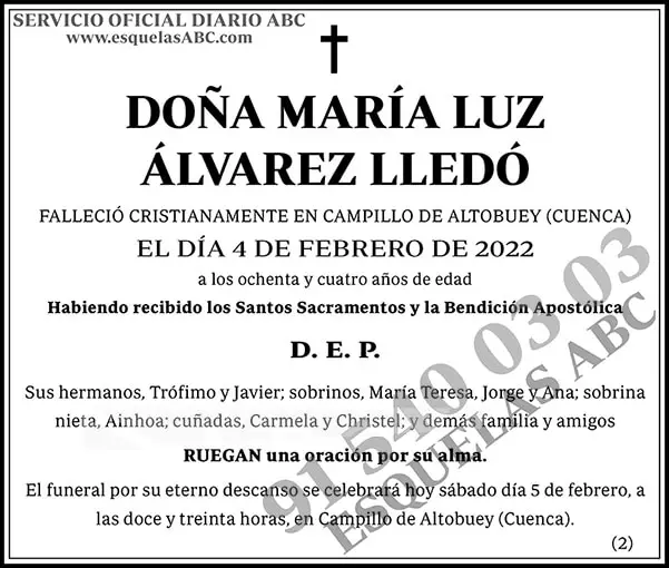 María Luz Álvarez Lledó