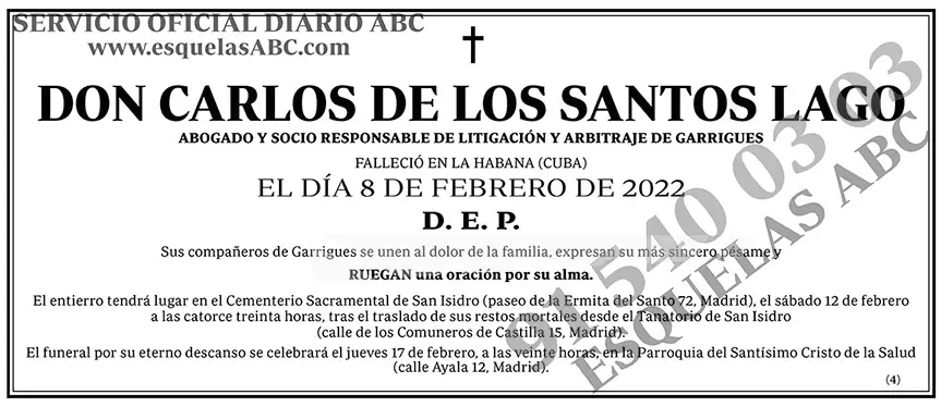 Carlos de los Santos Lago