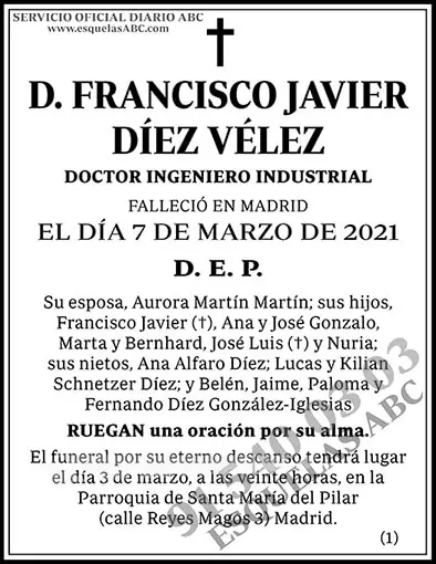 Francisco Javier Díez Vélez