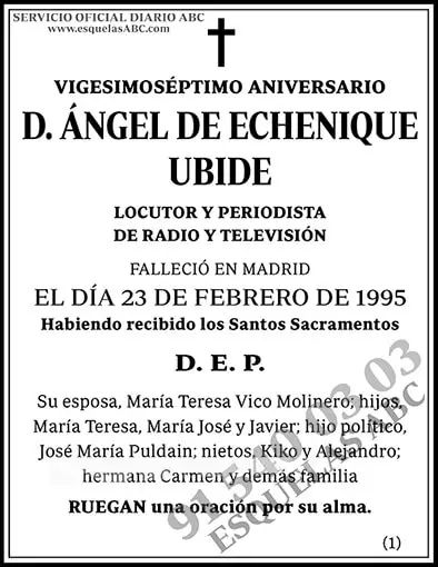 Ángel de Echenique Ubide