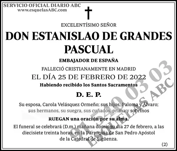 Estanislao de Grandes Pascual