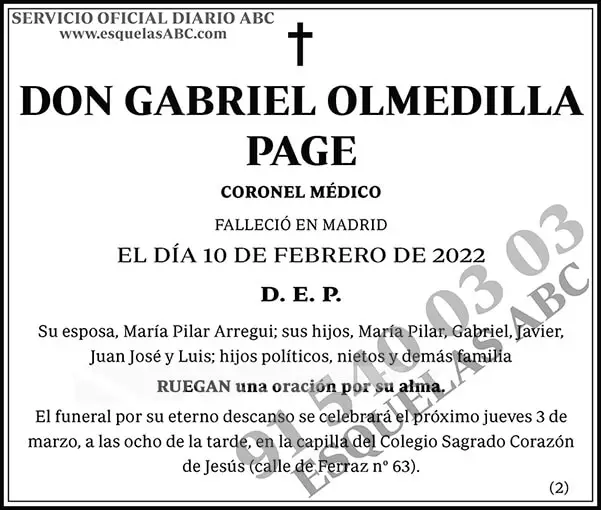 Gabriel Olmedilla Page