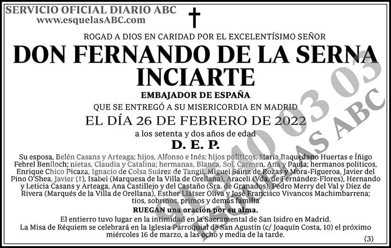 Fernando de la Serna Inciarte