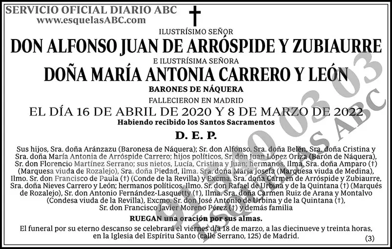 Alfonso Juan de Arróspide y Zubiaurre