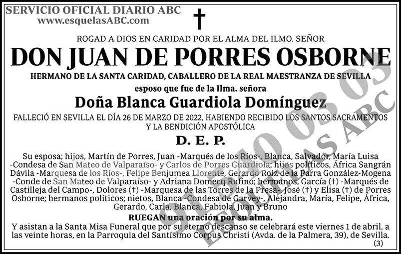 Juan de Porres Osborne