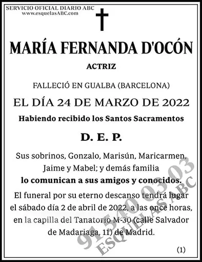 María Fernanda D'Ocón