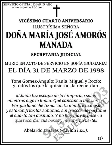 María José Amorós Manada