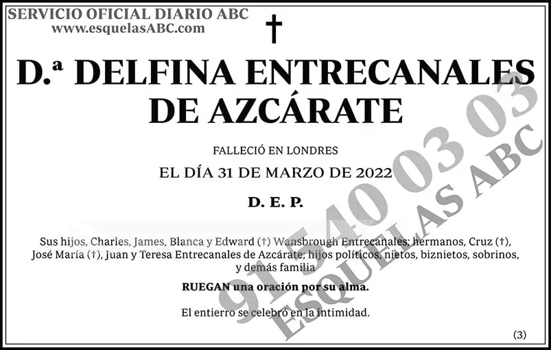 Delfina Entrecanales de Azcárate