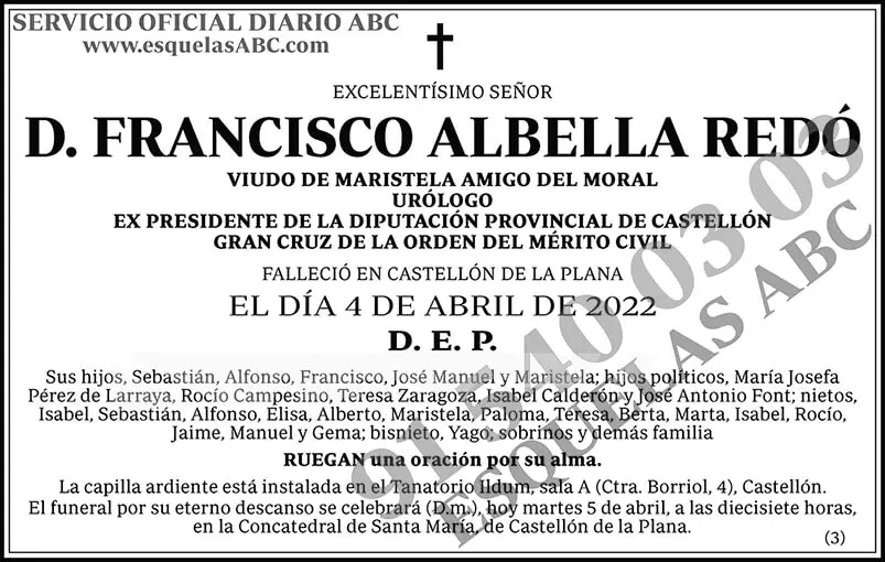 Francisco Albella Redó
