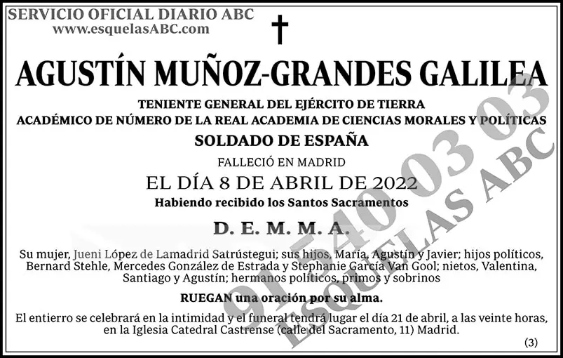 Agustín Muñoz-Grandes Galilea