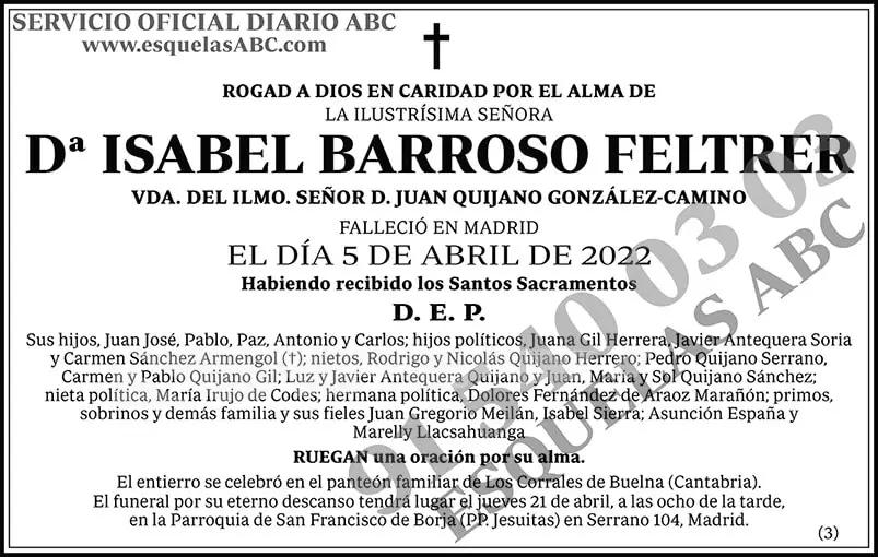 Isabel Barroso Feltrer