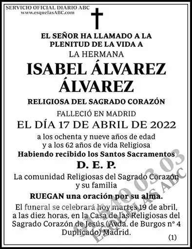 Isabel Álvarez Álvarez