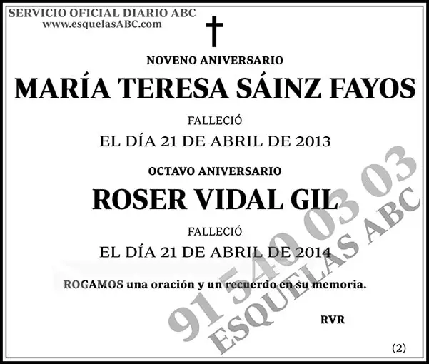 María Teresa Sáinz Fayos