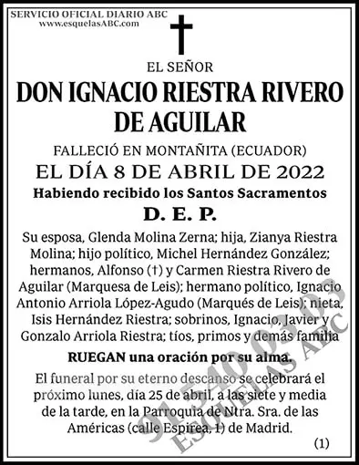 Ignacio Riestra Rivero de Aguilar