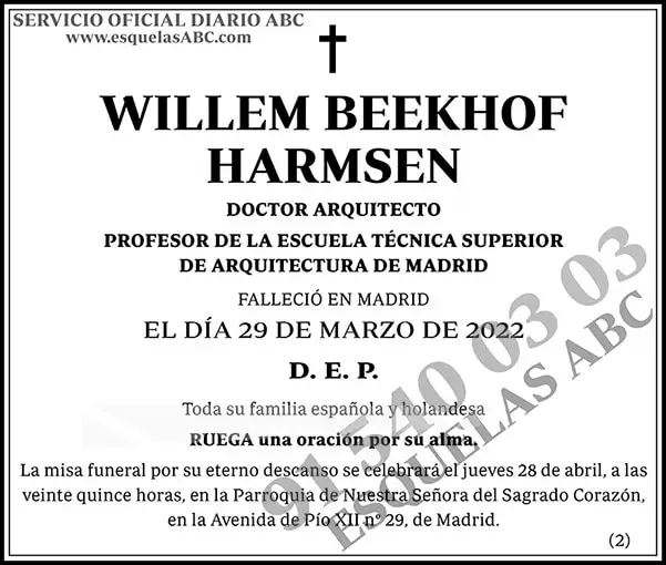 Willem Beekhof Harmsen