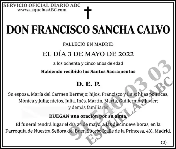Francisco Sancha Calvo