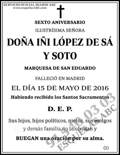 Iñi López de Sá y Soto