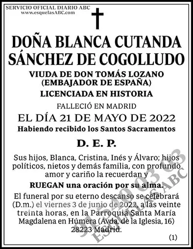 Blanca Cutanda Sánchez de Cogolludo