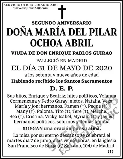 María del Pilar Ochoa Abril