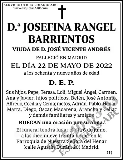 Josefina Rangel Barrientos
