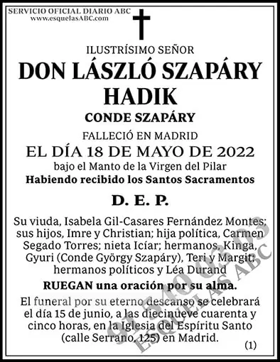 László Szapáry Hadik