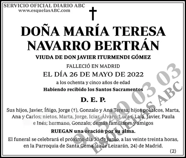 María Teresa Navarro Bertrán