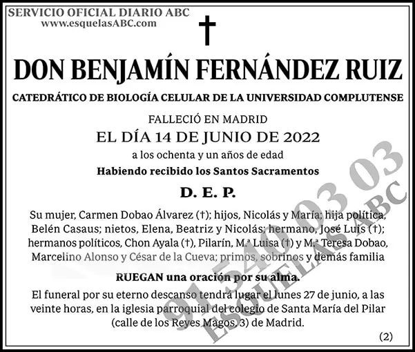Benjamín Fernández Ruiz