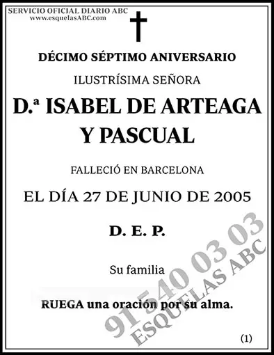 Isabel de Arteaga y Pascual