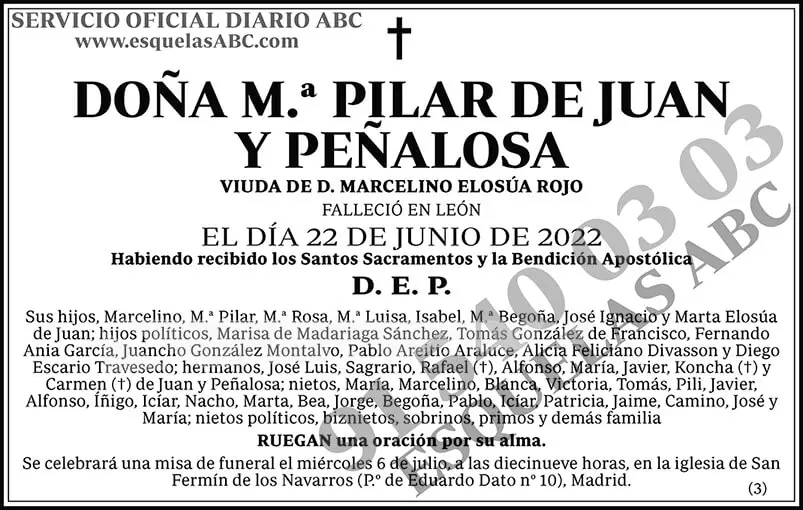 M.ª Pilar de Juan y Peñalosa