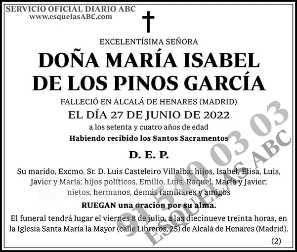 María Isabel de los Pinos García
