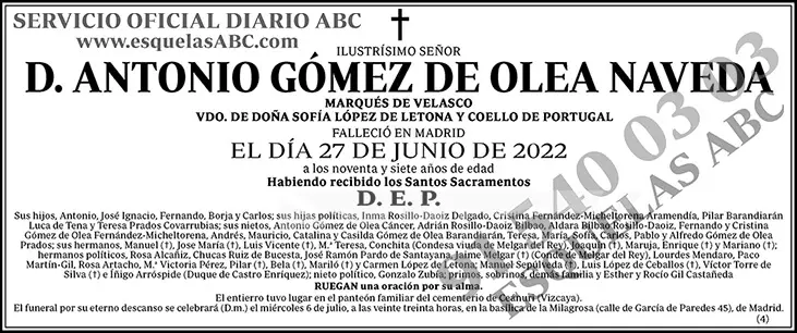 Antonio Gómez de Olea Naveda