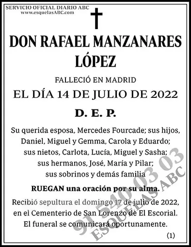 Rafael Manzanares López