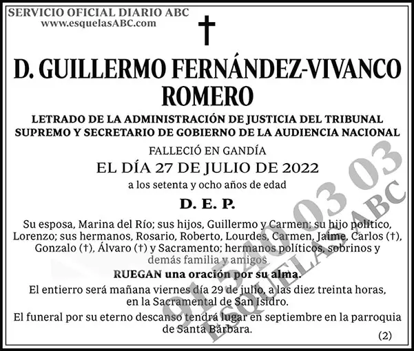 Guillermo Fernández-Vivanco Romero