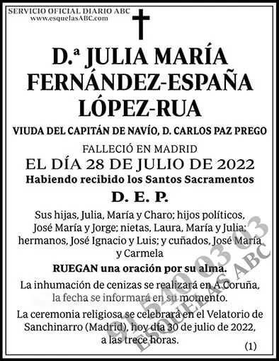 Julia María Fernández-España López-Rua