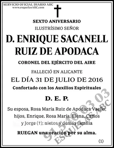 Enrique Sacanell Ruiz de Apodaca