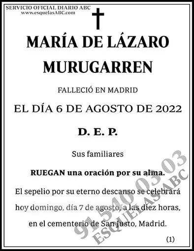 María de Lázaro Murugarren