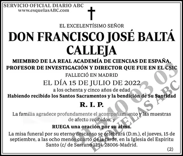 Francisco José Baltá Calleja