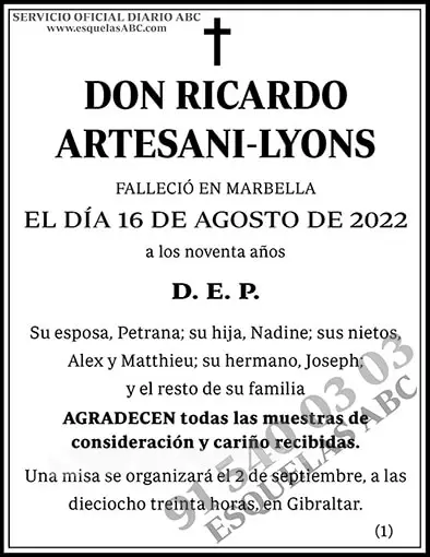 Ricardo Artesani-Lyons