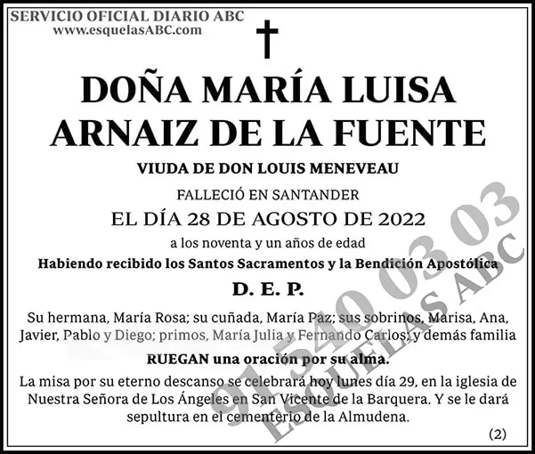 María Luisa Arnaiz de la Fuente